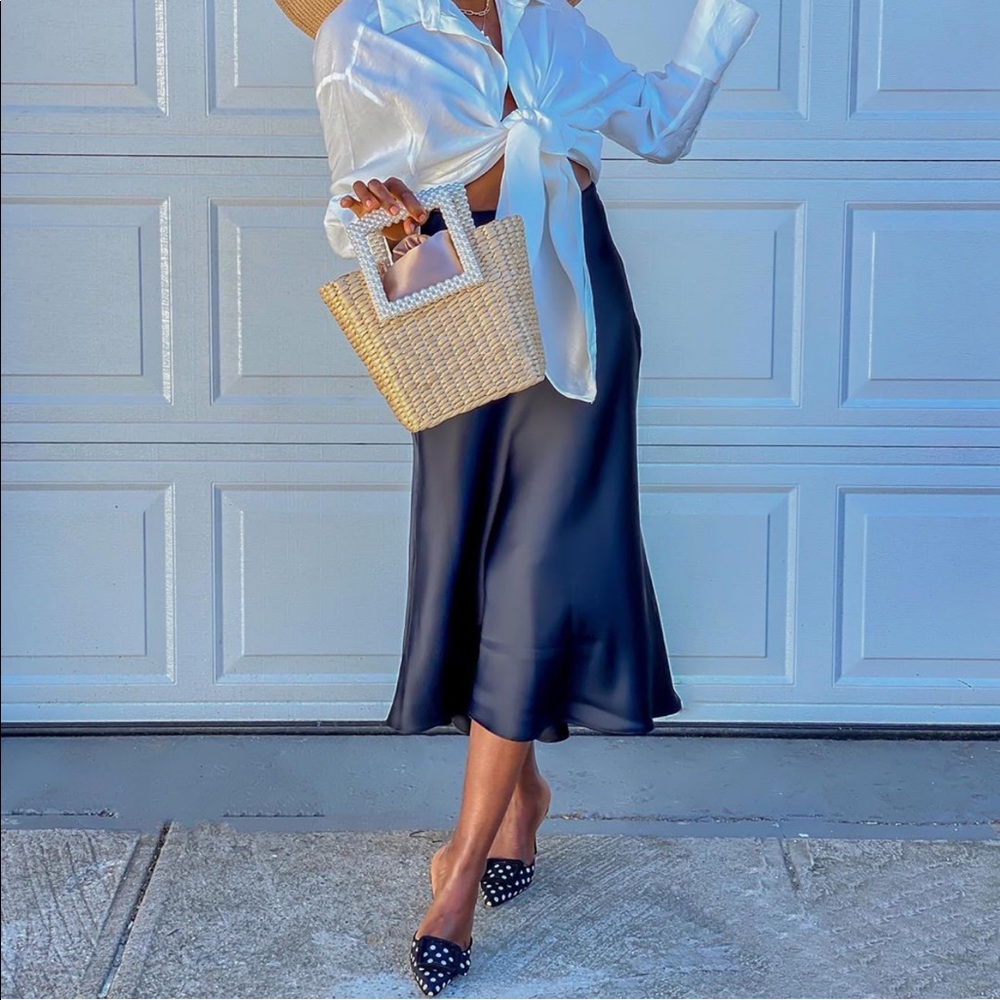 Zara satin effect midi skirt - Picture 11 of 16